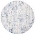 Safavieh 5 x 5 ft. Amelia Round Power Loomed RugIvory & Blue ALA700A-5R